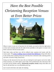 Have the Best Possible Christening Reception Venues at Even Better Prices.pdf