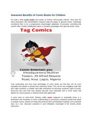 Awesome Benefits of Comic Books for Children.docx