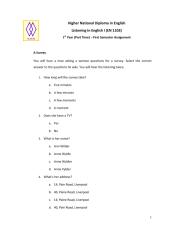 Listening in English I First Semester Assignments – 2011.pdf