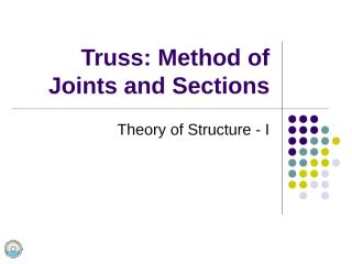 04 Truss- Method of Joints and Sections.ppt