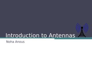 Introduction to Antennas.ppt